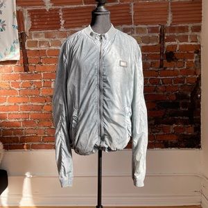 DOLCE & GABBANA Light Blue Marbled Jacket